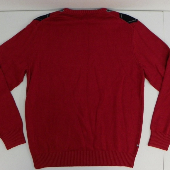 Geoffrey Beene Sweater Crew Neck Argyle Pullover - Picture 2 of 7